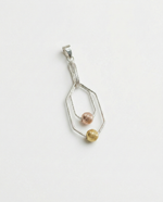 Load image into Gallery viewer, Mavek | Hexagon Shaped Silver Pendant