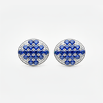 Load image into Gallery viewer, Mahima | 18-Stones Silver Earrings
