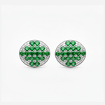 Load image into Gallery viewer, Mahima | 18-Stones Silver Earrings