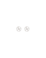Load image into Gallery viewer, Mukt | Pearl Silver Earrings 6mm | English Back