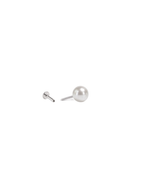 Load image into Gallery viewer, Mukt | Pearl Silver Earrings 6mm | Kids/2nd Stud Screw