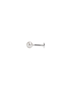 Load image into Gallery viewer, Mukt | Pearl Silver Earrings 4mm