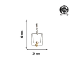 Load image into Gallery viewer, Mandal | Square Shaped Silver Pendant