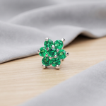 Load image into Gallery viewer, Manya | 7-Stone Silver Nosepin