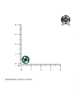 Load image into Gallery viewer, Mukt | Pearl Silver Earrings 8mm