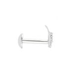 Load image into Gallery viewer, Mia - J Shaped Silver Earrings