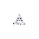 Load image into Gallery viewer, Mithi | Triangle Shaped Silver Nosepin