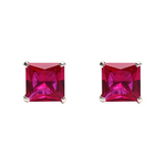 Load image into Gallery viewer, Manini | Square Shaped Silver Earrings
