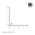 Load image into Gallery viewer, Mithi | Triangle Shaped Silver Nosepin