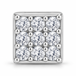 Load image into Gallery viewer, Mitali | 9-Stone Square Nose Pin