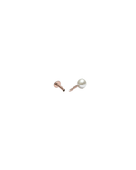 Load image into Gallery viewer, Mukt | Pearl Silver Earrings 4mm