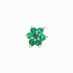 Load image into Gallery viewer, Manya | 7-Stone Silver Nosepin