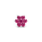 Load image into Gallery viewer, Manya | 7-Stone Silver Nosepin
