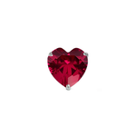 Load image into Gallery viewer, Madira | Heart Shaped Silver Nosepin