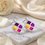 Load image into Gallery viewer, Mika | Geometric Laser Drop Earrings
