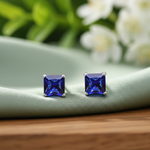 Load image into Gallery viewer, Manini | Square Shaped Silver Earrings