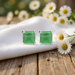 Load image into Gallery viewer, Manini | Square Shaped Silver Earrings