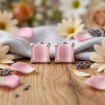 Load image into Gallery viewer, Manini | Square Shaped Silver Earrings
