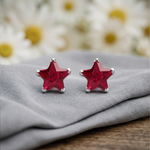 Load image into Gallery viewer, Mira | Star Shaped Silver Earrings
