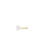 Load image into Gallery viewer, Mukt | Pearl Silver Earrings 6mm | Kids/2nd Stud Screw