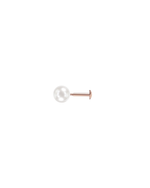 Load image into Gallery viewer, Mukt | Pearl Silver Earrings 6mm | Kids/2nd Stud Screw