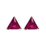 Load image into Gallery viewer, Mithi | Triangle Shaped Silver Earrings