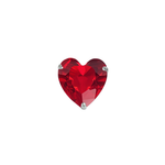Load image into Gallery viewer, Madira | Heart Shaped Silver Nosepin