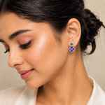 Load image into Gallery viewer, Mohana | Geometric Laser Stone Drop Earrings