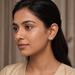Load image into Gallery viewer, Moon | Crescent Shaped Silver Earring