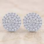 Load image into Gallery viewer, Maitri | 37-Stone Round Cluster Earrings