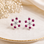 Load image into Gallery viewer, Medha | 7-Stone Starburst Stud Earrings