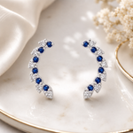 Load image into Gallery viewer, Manika | Curved Vine Stone Earrings