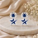 Load image into Gallery viewer, Miraya | Enamel Star Drop Earrings