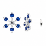 Load image into Gallery viewer, Medha | 7-Stone Starburst Stud Earrings