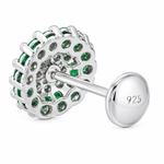 Load image into Gallery viewer, Maitri | 37-Stone Round Cluster Earrings