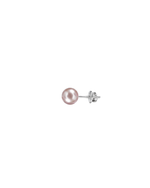Load image into Gallery viewer, Mukt | Pearl Silver Earrings 6mm | English Back