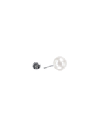 Load image into Gallery viewer, Mukt | Pearl Silver Earrings 6mm | English Back