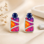 Load image into Gallery viewer, Mali | Geometric Colour-Block Earrings