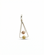Load image into Gallery viewer, Matrika | Long Triangle Silver Pendant
