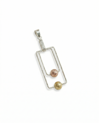 Mihira | Rectangle Silver Pendant