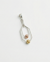 Mavek | Hexagon Shaped Silver Pendant