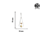 Load image into Gallery viewer, Matrika | Long Triangle Silver Pendant
