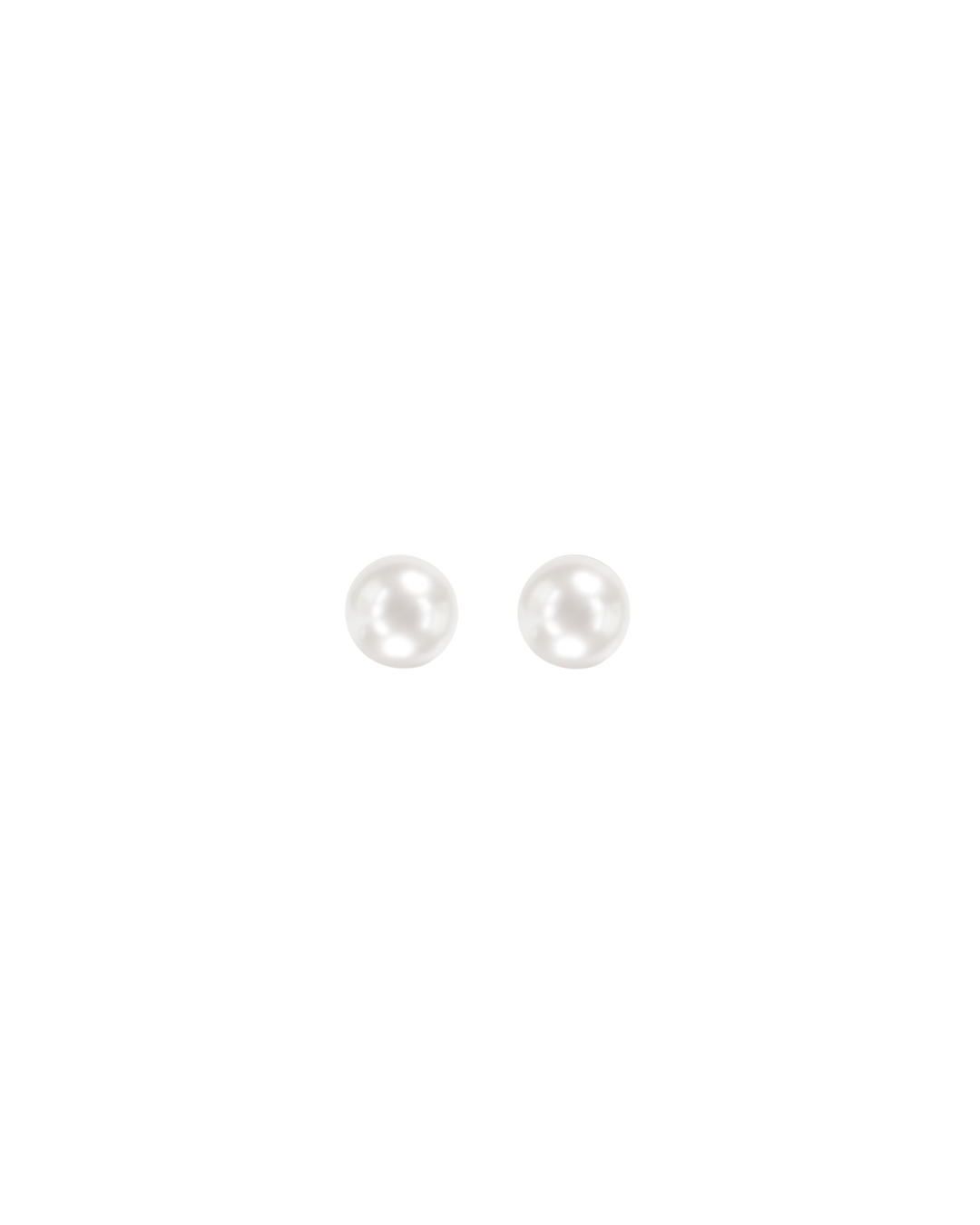 Mukt | Pearl Silver Earrings 6mm | English Back