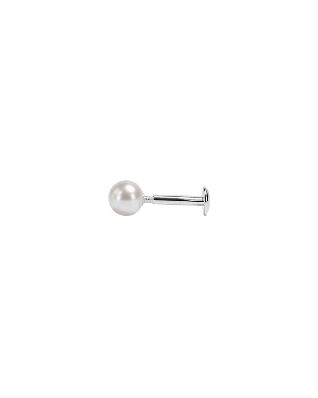 Mukt | Pearl Silver Earrings 6mm | Kids/2nd Stud Screw