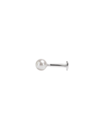 Load image into Gallery viewer, Mukt | Pearl Silver Earrings 6mm | Kids/2nd Stud Screw
