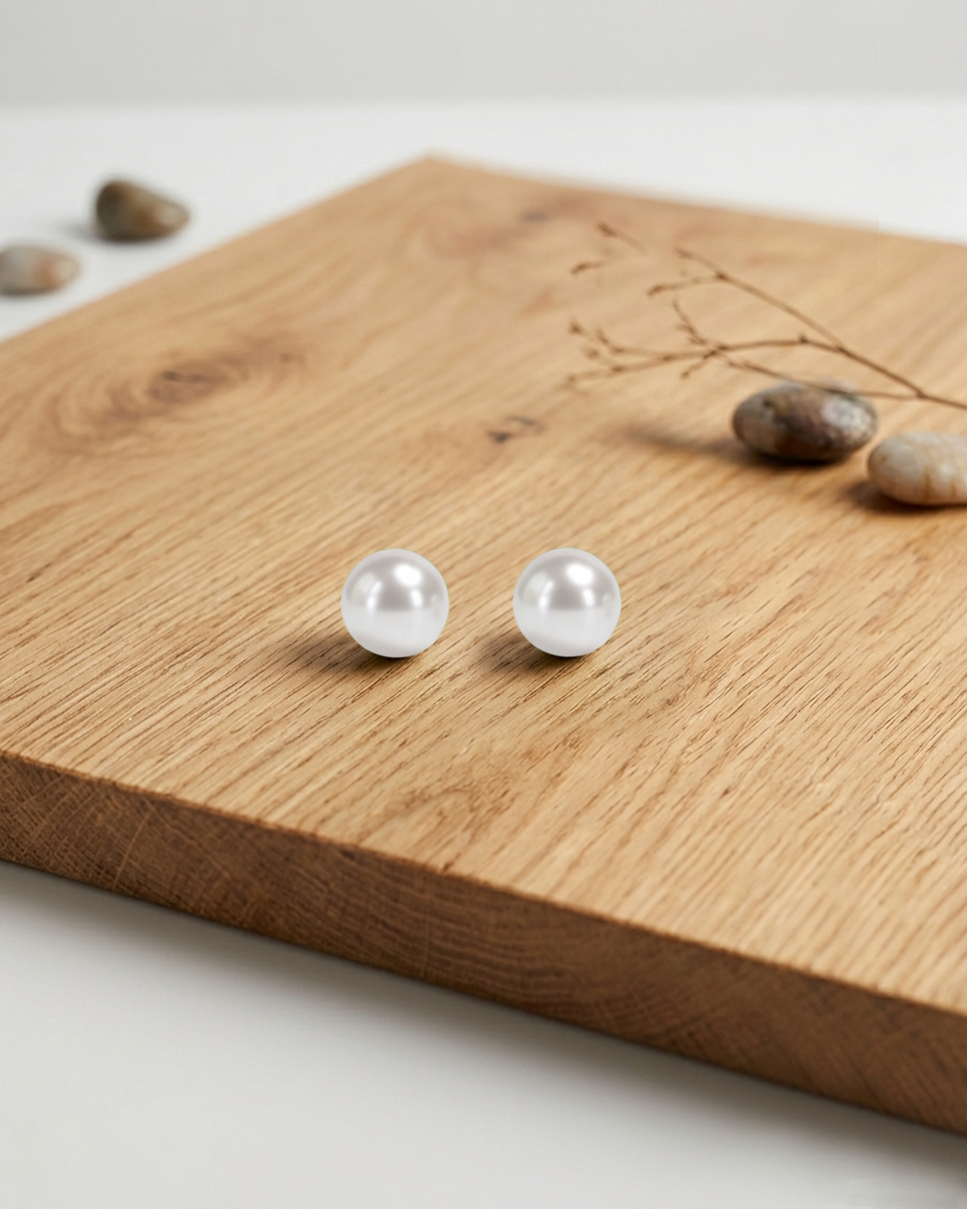 Mukt | Pearl Silver Earrings 6mm | Kids/2nd Stud Screw