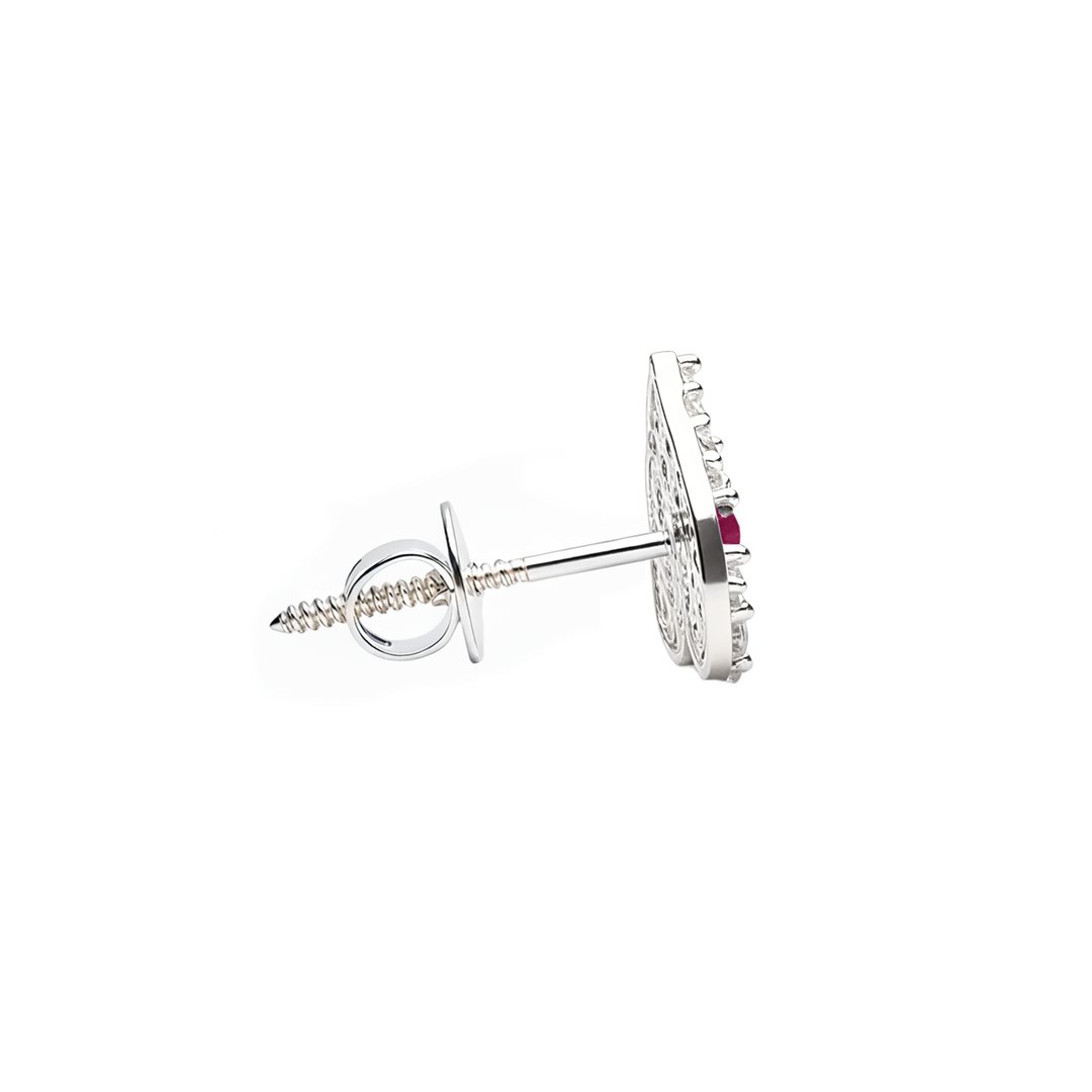 Mahika | 16 Stone Silver Earrings