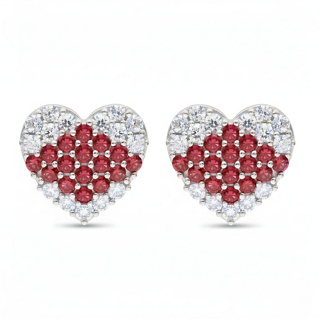 Mahika | 16 Stone Silver Earrings