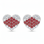 Load image into Gallery viewer, Mahika | 16 Stone Silver Earrings
