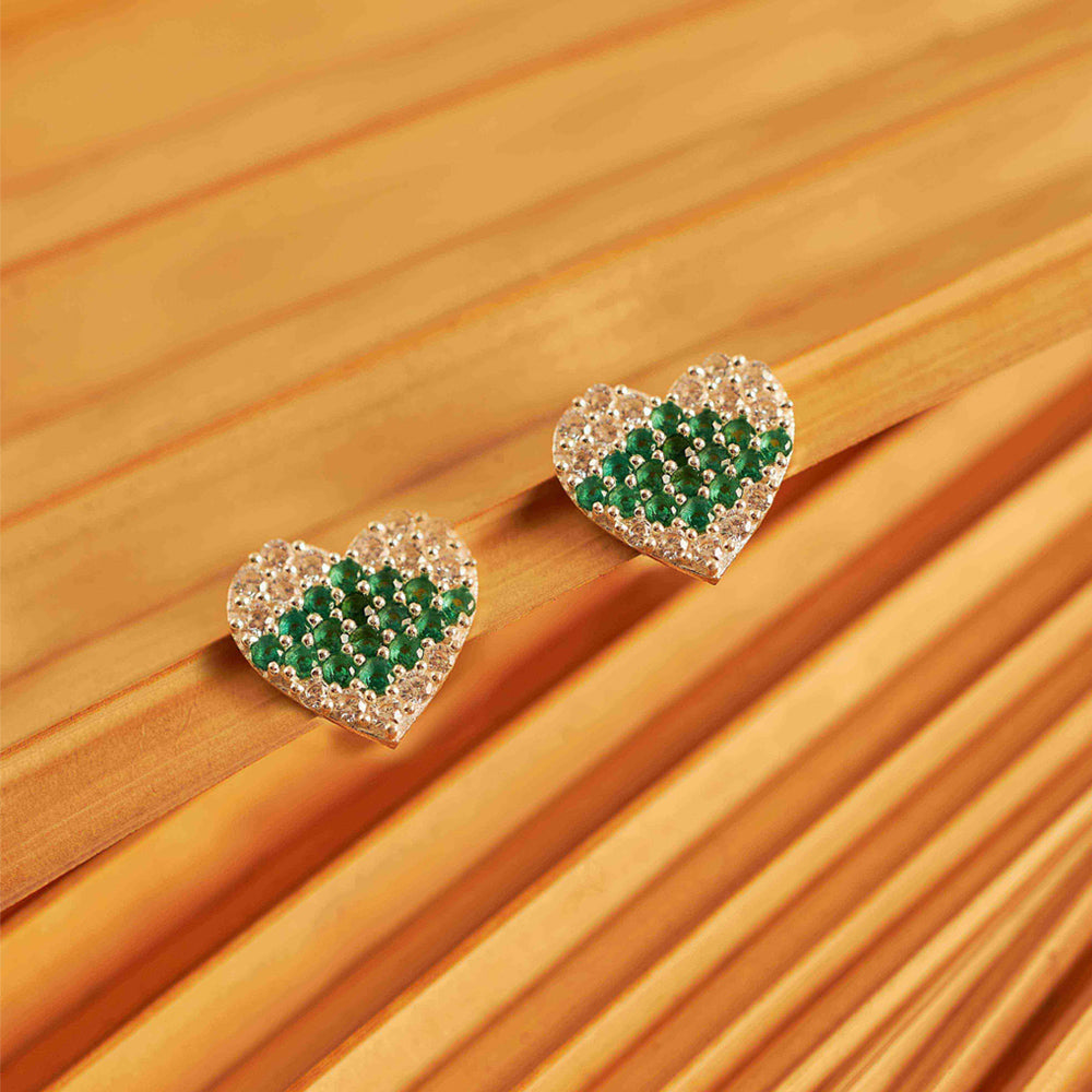 Mahika | 16-Stones Silver Earrings